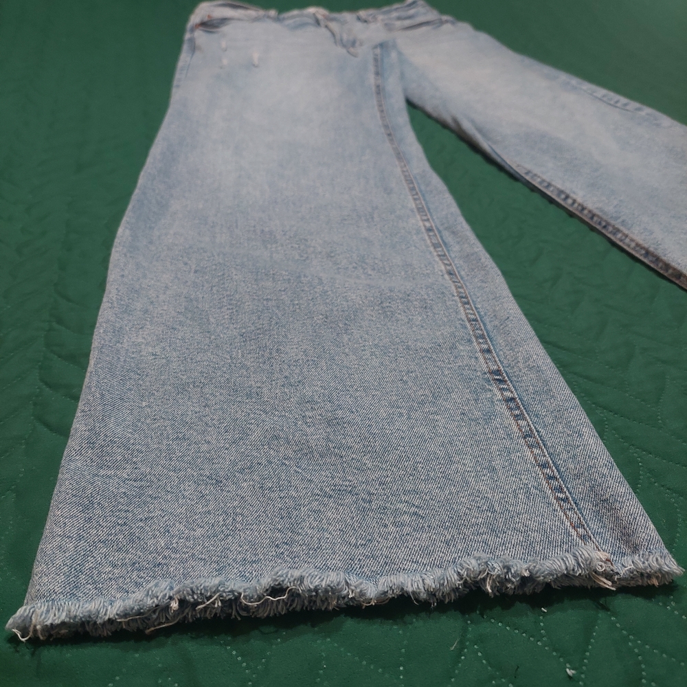 Fashion Nova Light Blue Flare Jeans - Picture 6 of 8